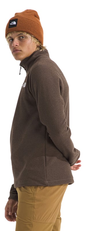 THE NORTH FACE Mens Jackets North Face Textured Cap Rock Quarter-Zip Long-Sleeve Fleece Pullover