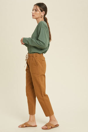 WISHLIST Women's Top Button-Up Cotton Slub Top || David's Clothing