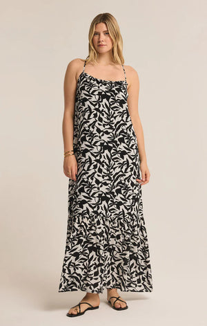 Z SUPPLY Women's Dresses Z Supply Cocktail Hour Leaf Midi Dress || David's Clothing