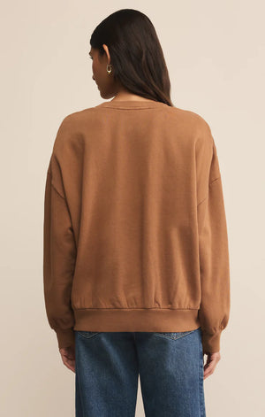 Z SUPPLY Women's Top Z Supply Stay Wild Sunday Sweatshirt || David's Clothing