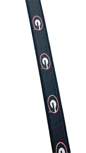 ZEPPELIN PRO Men's Belts Zeppro University of Georgia Ribbon Belt - Black || David's Clothing