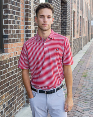 Zeppro Men's Belts Zeppro University of Georgia Ribbon Belt - Black || David's Clothing