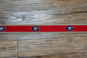 Zeppro University of Georgia Ribbon Belt - Red