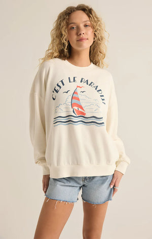 Z Supply Le Paradis Sunday Sweatshirt