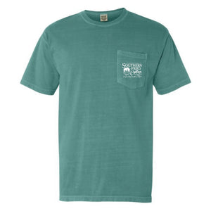 Southern Fried Cotton Hank Tee - Seafoam