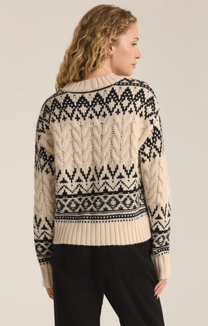 Z Supply Garland Fairisle Sweater