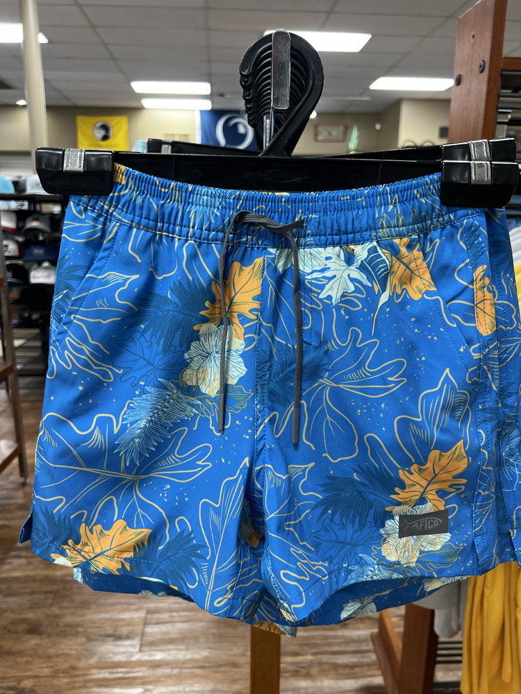 AFTCO MFG Boys Clothes blue water / XS Aftco Strike Swim Shorts || David's Clothing B230BLWA