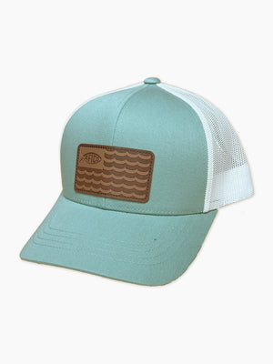 AFTCO MFG Men's Hats SMOKE GREEN Aftco Canton Low Profile Trucker Hat || David's Clothing MC1083SMGR