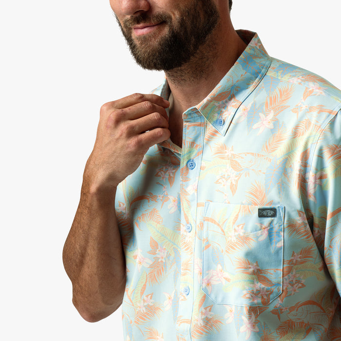 AFTCO MFG Men's Sport Shirt Aftco Boatbar SS Button Down Shirt