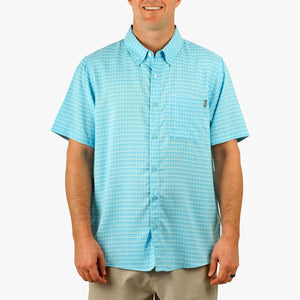 AFTCO MFG Men's Sport Shirt Aftco Dorsal SS Button Down Shirt || David's Clothing