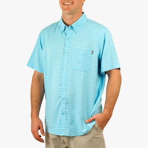 AFTCO MFG Men's Sport Shirt Aftco Dorsal SS Button Down Shirt || David's Clothing