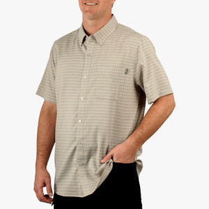 AFTCO MFG Men's Sport Shirt Aftco Dorsal SS Button Down Shirt || David's Clothing