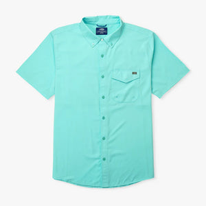 AFTCO MFG Men's Sport Shirt SHORELINE BLUE / S Aftco Palomar SS Vented Fishing Shirt || David's Clothing M45341SHBL