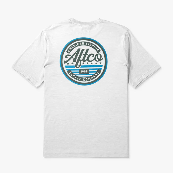 AFTCO MFG Men's Tees AIRY BLUE HTH / S Aftco United SS Sun Protection Shirt M60193ARBH