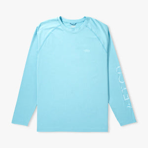 AFTCO MFG Men's Tees SPLISH SPLASH HEATHER / S Aftco Samurai LS Sun Protection Shirt M61126SPSH