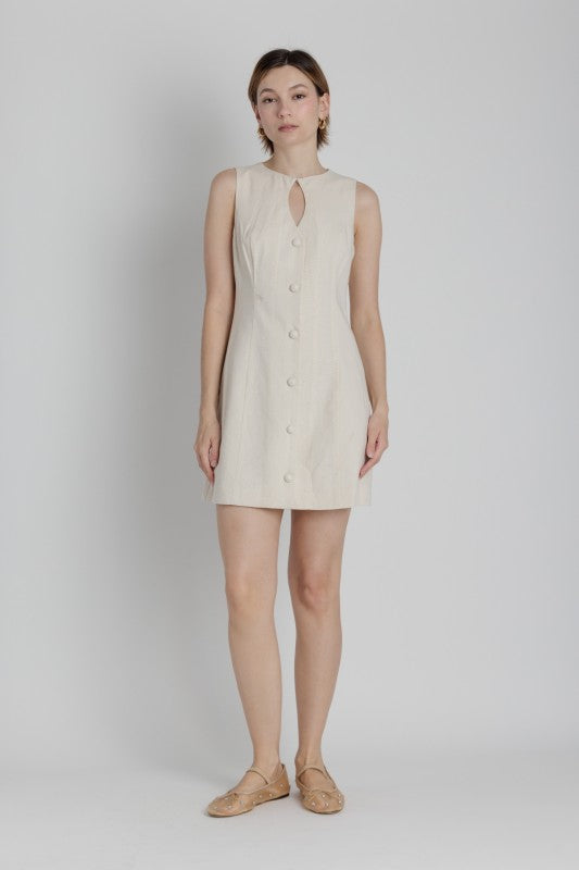 AUREUM Women's Dresses Keyhole Mini Dress