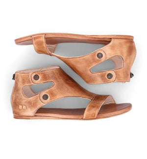 Bed Stu Women's Shoes Bed Stu Soto Sandals - Tan Rustic || David's Clothing