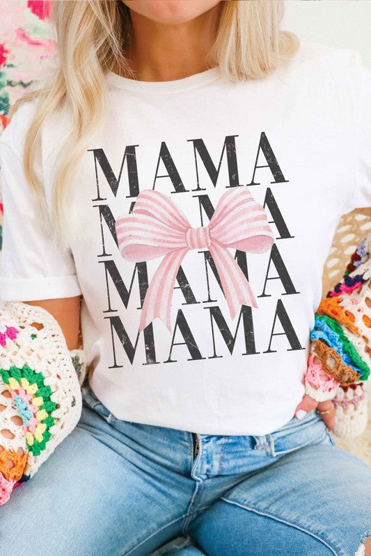 BLUME + CO Women's Tee Coquette Mama Repeat Graphic Tee || David's Clothing
