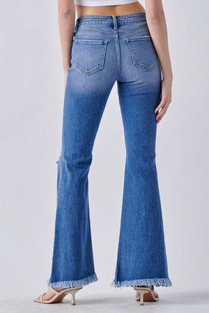 CELLO JEANS Women's Jeans Cello Jeans Mid Rise Super Flare || David's Clothing