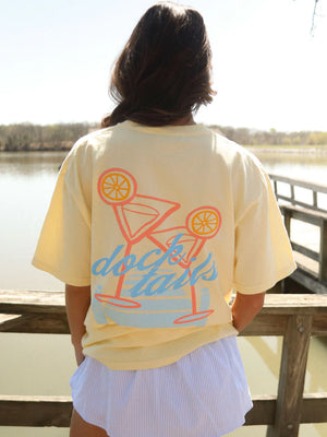 CHARLIE SOUTHERN Women's Tee Charlie Southern Docktails Tee || David's Clothing