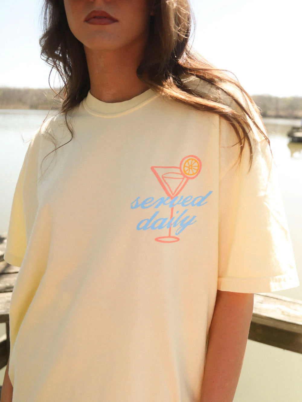 CHARLIE SOUTHERN Women's Tee Charlie Southern Docktails Tee || David's Clothing
