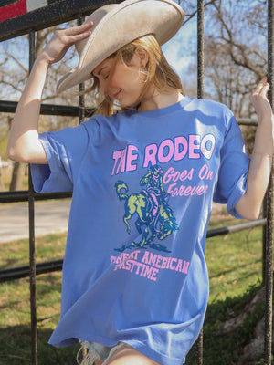 CHARLIE SOUTHERN Women's Tee Charlie Southern Rodeo Goes On Forever Tee || David's Clothing