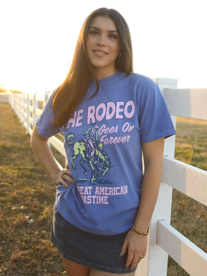 CHARLIE SOUTHERN Women's Tee Charlie Southern Rodeo Goes On Forever Tee || David's Clothing