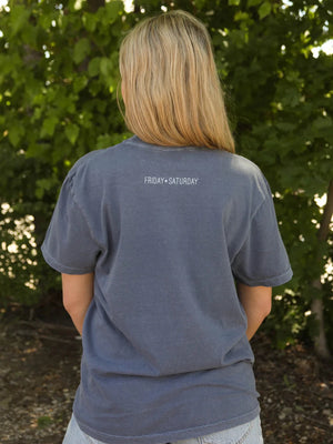 CHARLIE SOUTHERN Women's Tee Friday + Saturday Birthplace of the Cowboy Tee || David's Clothing