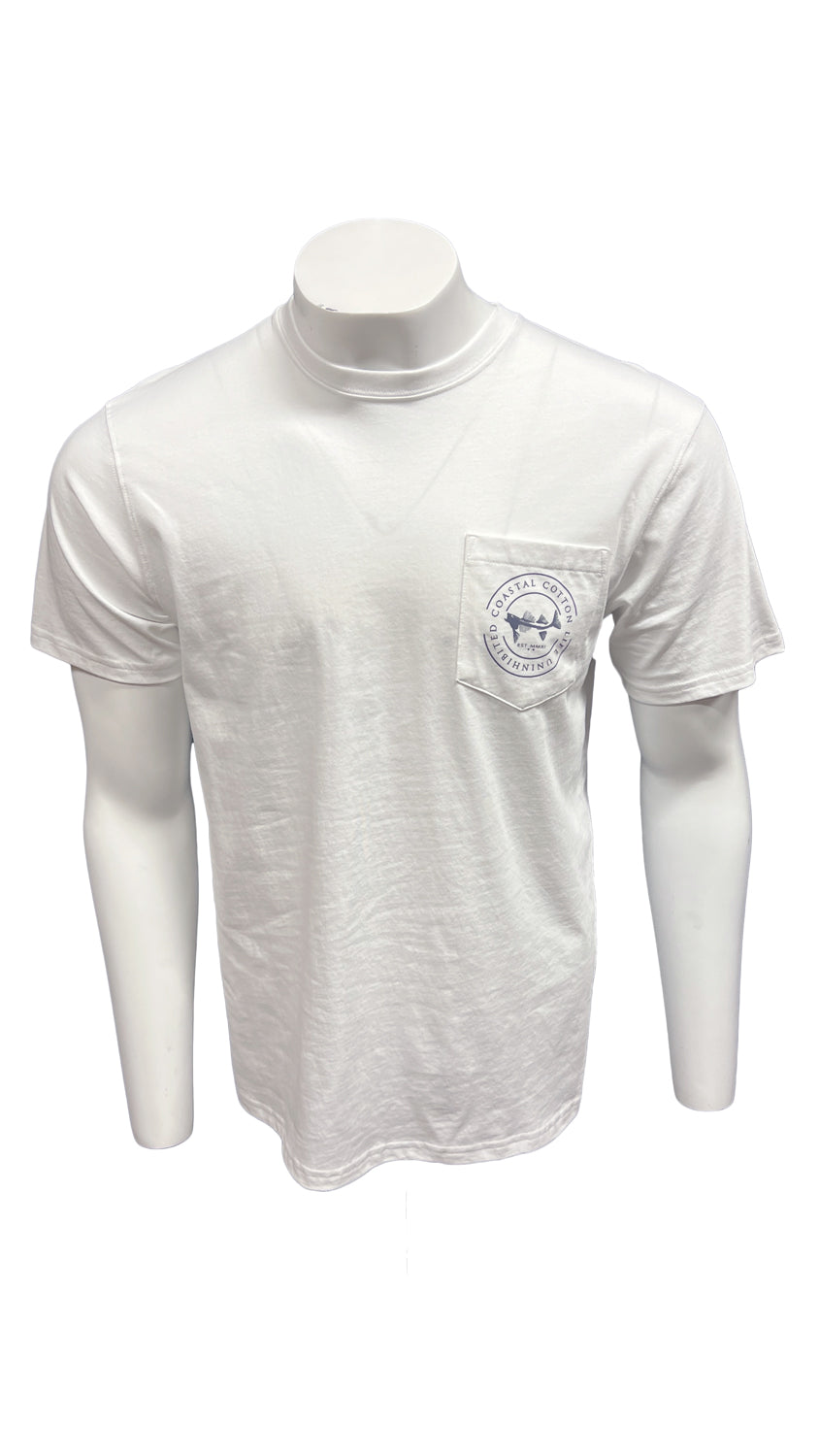 COASTAL COTTON Men's Tees Coastal Cotton Snapper Outline SS Tee || David's Clothing