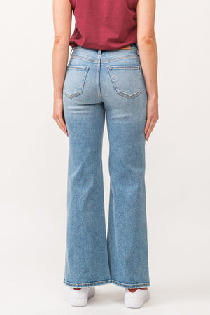 DEAR JOHN DENIM Women's Jeans Dear John Fiona High Rise Clean Hem Wide Leg Jeans Ardmore || David's Clothing