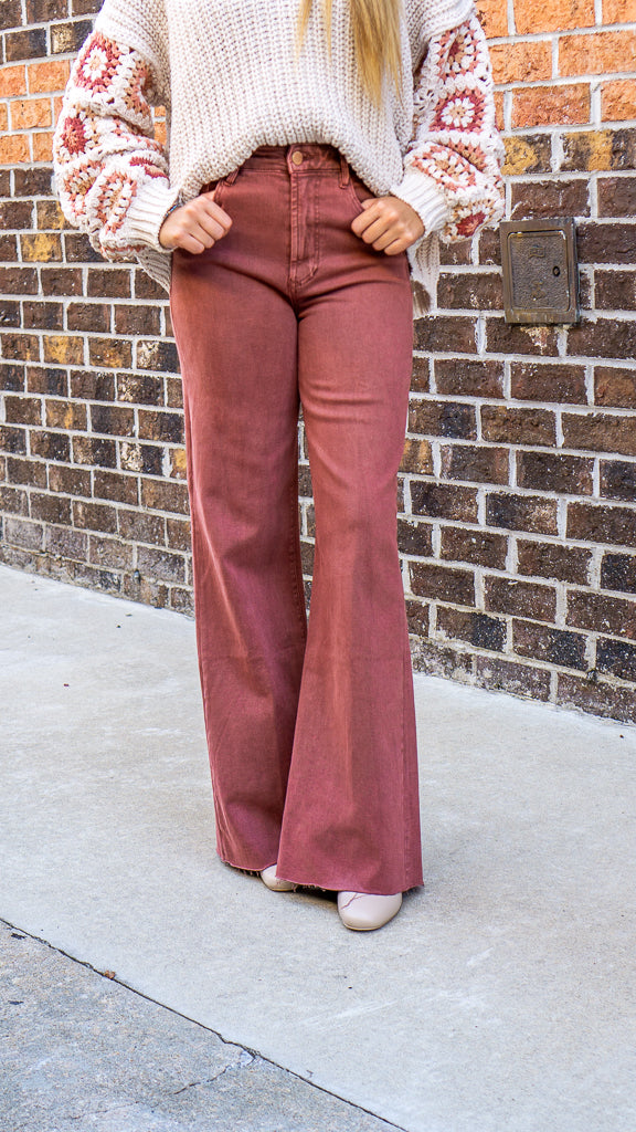 DEAR JOHN DENIM Women's Jeans Dear John Fiona Super High Rise Wide Leg Jeans || David's Clothing