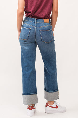 DEAR JOHN DENIM Women's Jeans Dear John Holly High Rise Cuffed Hem || David's Clothing