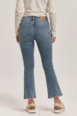 DEAR JOHN DENIM Women's Jeans Dear John Jeanne High Rise Cropped Flare Jeans Antique Wash || David's Clothing