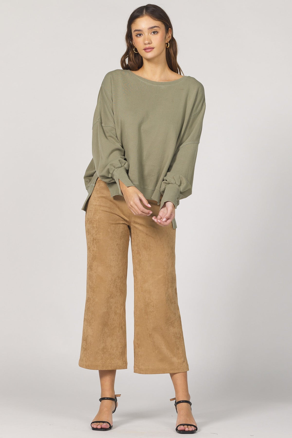 DEAR JOHN DENIM Women's Sweaters Dear John Crew Neck Long Sleeve Oversized Fit