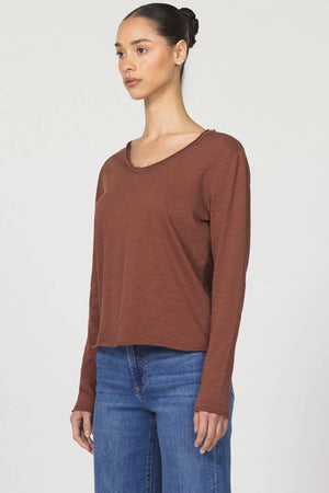 DEAR JOHN DENIM Women's Top 1 - Tiff Fix****Dear John Vanya Tee- cappuccino is a long sleeve vanya. (cap)