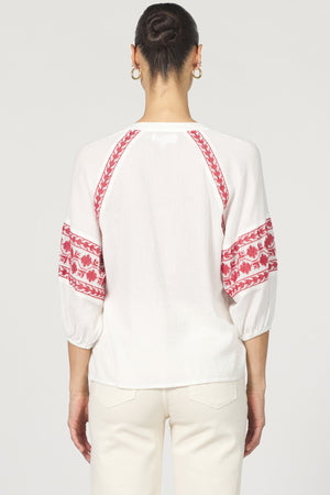 DEAR JOHN DENIM Women's Top Dear John Alyssa Button-Up Sleeveless Raglan Sleeve