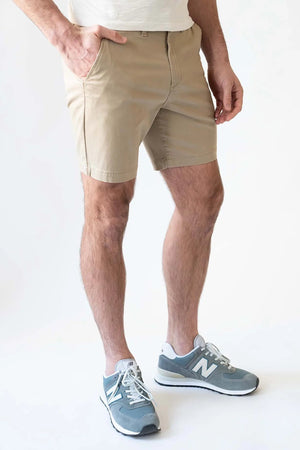 DEVIL DOG Men's Shorts Devil-Dog Chino Short 7" - Putty || David's Clothing