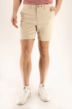 DEVIL DOG Mens Shorts Devil-Dog Chino Short 7" - Brown Rice || David's Clothing