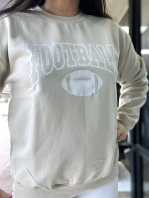 DISTRESSED VINTAGE DESIGNS Women's Sweaters Football Crew Sweatshirt || David's Clothing