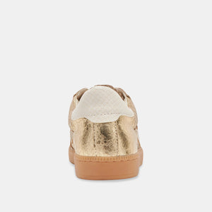 DOLCE VITA Women's Shoes Dolce Vita Notice Sneakers Gold Distressed Leather || David's Clothing