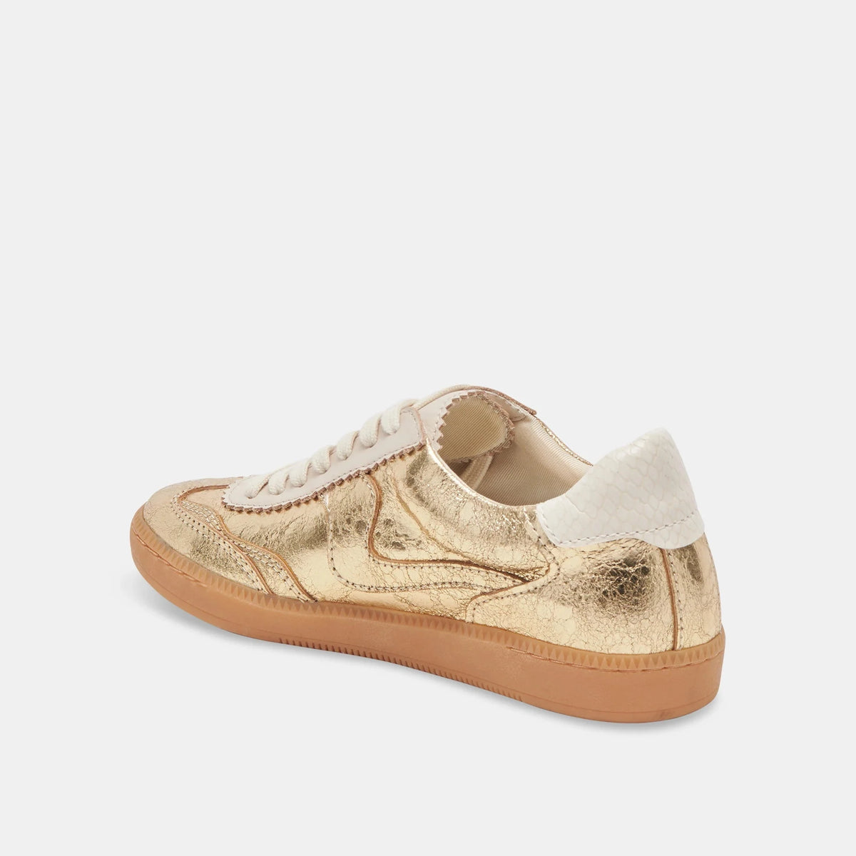 DOLCE VITA Women's Shoes Dolce Vita Notice Sneakers Gold Distressed Leather || David's Clothing