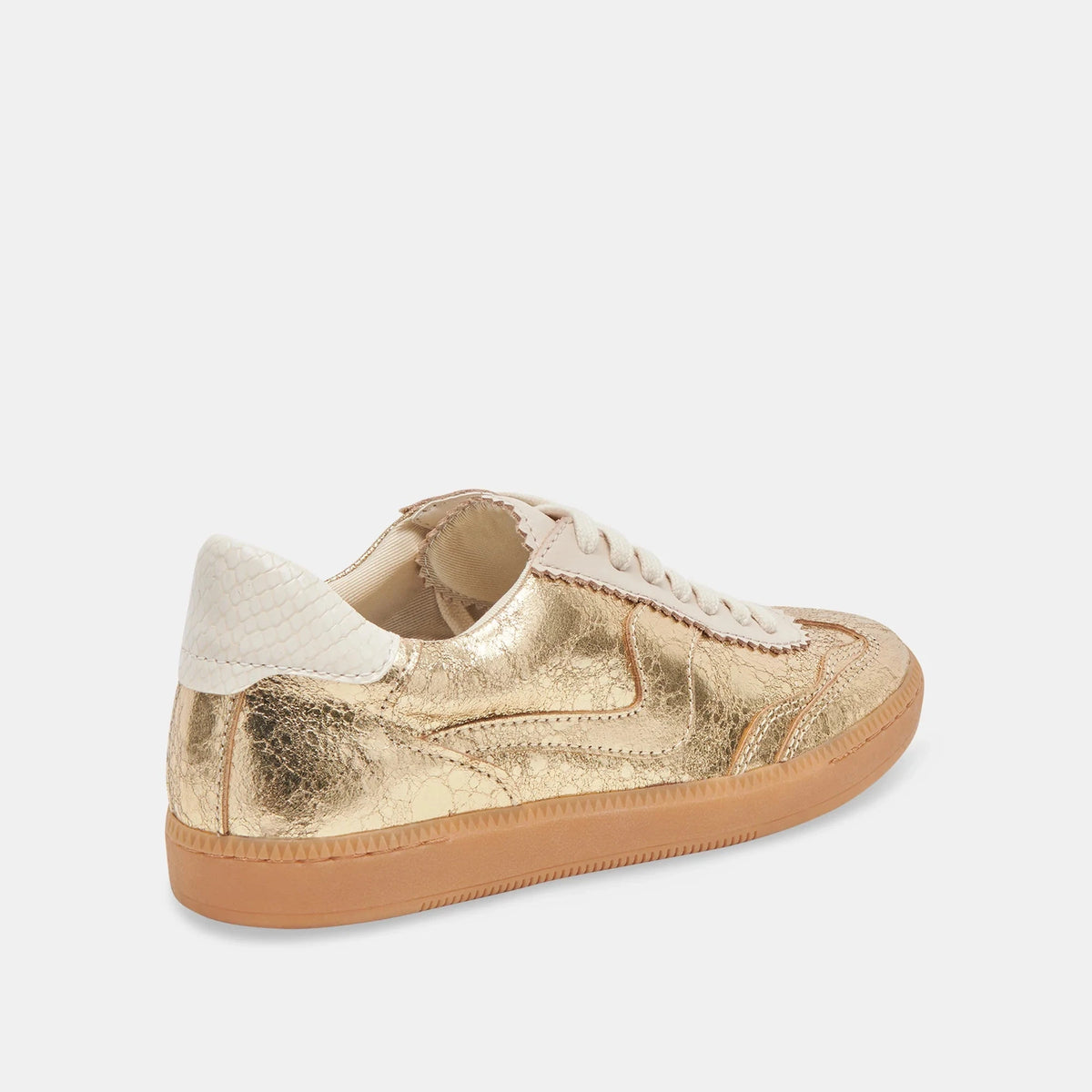 DOLCE VITA Women's Shoes Dolce Vita Notice Sneakers Gold Distressed Leather || David's Clothing