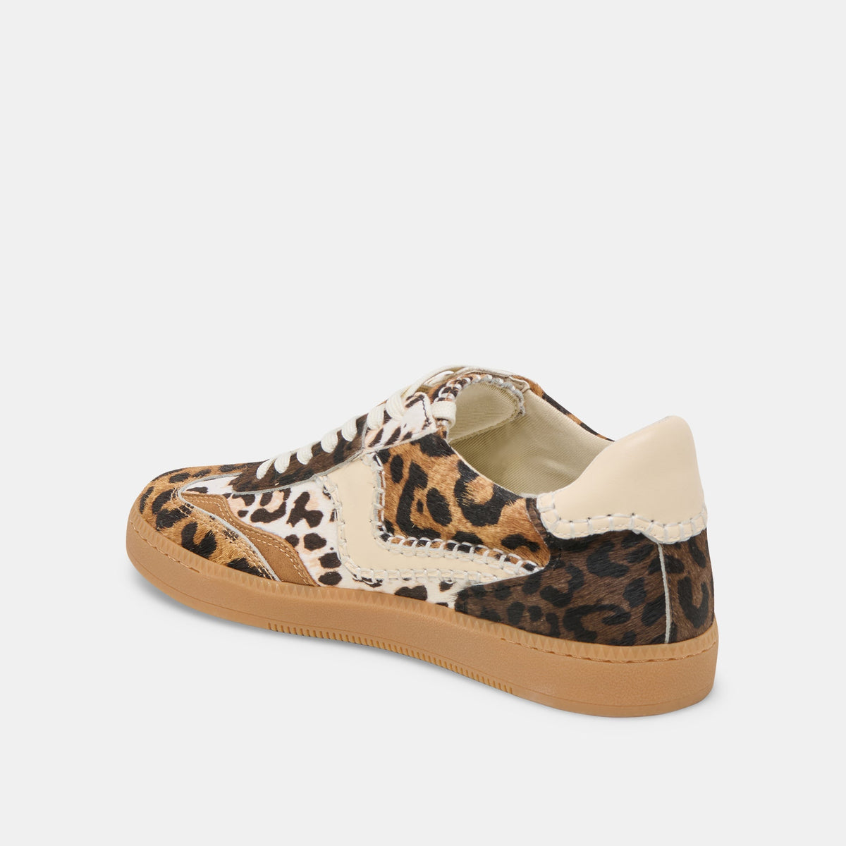 DOLCE VITA Women's Shoes Notice Stitch Sneakers Leopard Multi Calf Hair