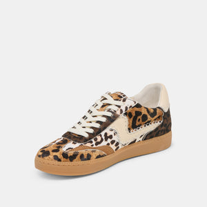 DOLCE VITA Women's Shoes Notice Stitch Sneakers Leopard Multi Calf Hair