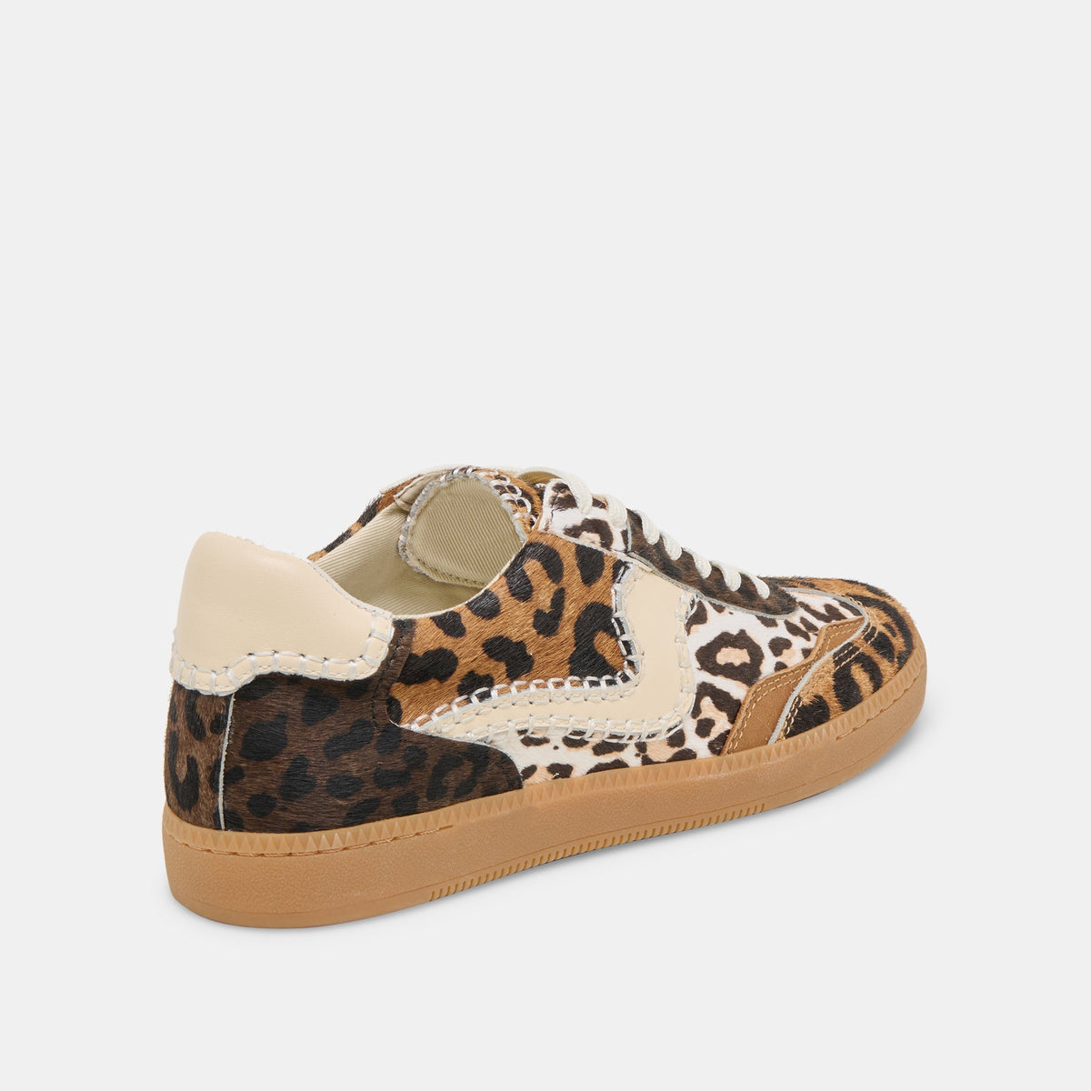 DOLCE VITA Women's Shoes Notice Stitch Sneakers Leopard Multi Calf Hair