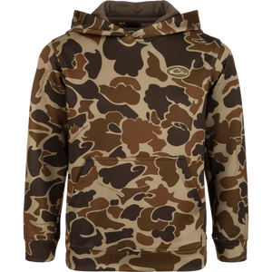 DRAKE CLOTHING CO. Boy's Outerwear OLD SCHOOL CAMO / YS Drake Youth MST Performance Hoodie || David's Clothing DW2290YTH016