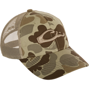 DRAKE CLOTHING CO. Men's Hats OLD SHOOL TINBER Drake 6-Panel Camo Mesh-Back Cap || David's Clothing DH3011018