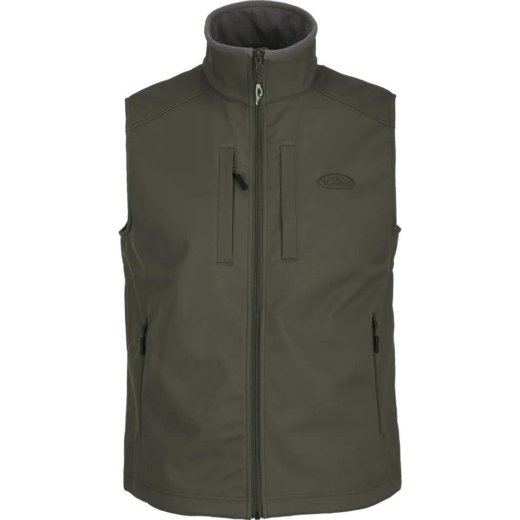 DRAKE CLOTHING CO. Men's Jackets TIMBER WOLF / M Drake Windproof Soft Shell Vest || David's Clothing DS7522TWK