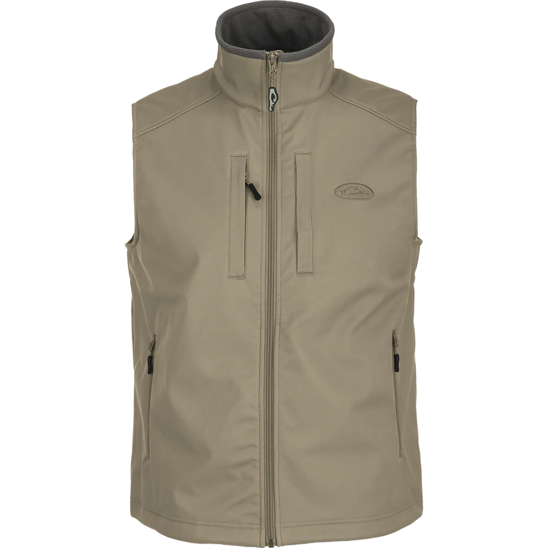 DRAKE CLOTHING CO. Men's Jackets TIMBER WOLF / M Drake Windproof Soft Shell Vest || David's Clothing DS7522TWK