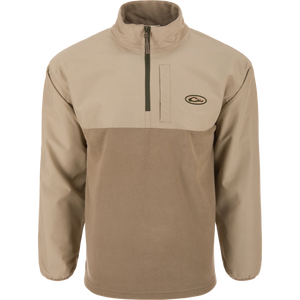 DRAKE CLOTHING CO. Men's Pullovers ALUMINUM / S MST Quarter Zip Refuge Eqwader Jacket DS7355ALM